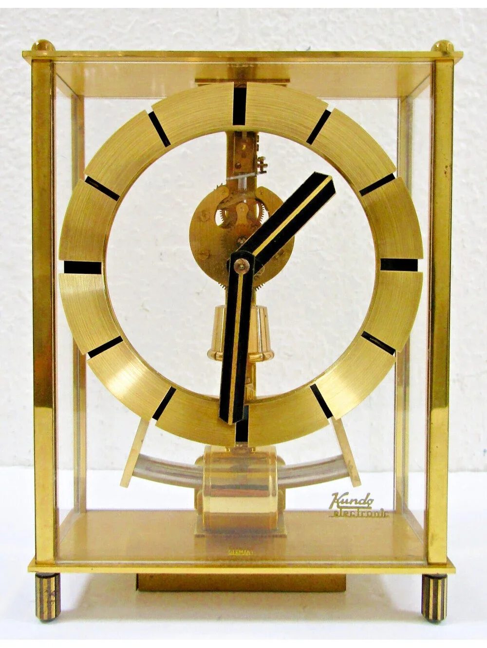 Kundo Electronic Electromagnetic Pendulum Mantel Clock Skeleton West Germany